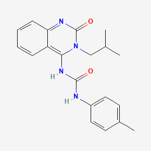(E)-1-(3-isobutyl-2-oxo-2,3-dihydroquinazolin-4(1H)-ylidene)-3-(p-tolyl)urea