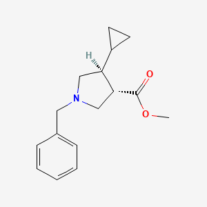 Methyl (3S,4S)-1-benzyl-4-cyclopropylpyrrolidine-3-carboxylate