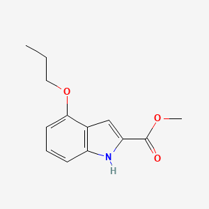 molecular formula C13H15NO3 B2816306 methyl 4-propoxy-1H-indole-2-carboxylate CAS No. 881040-23-9