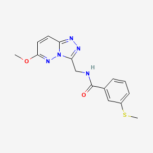 N-((6-methoxy-[1,2,4]triazolo[4,3-b]pyridazin-3-yl)methyl)-3-(methylthio)benzamide