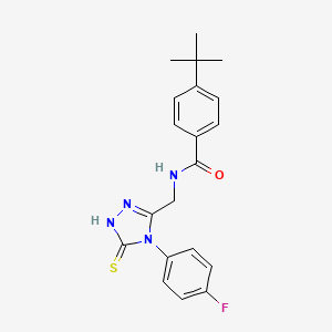 4-tert-butyl-N-[[4-(4-fluorophenyl)-5-sulfanylidene-1H-1,2,4-triazol-3-yl]methyl]benzamide