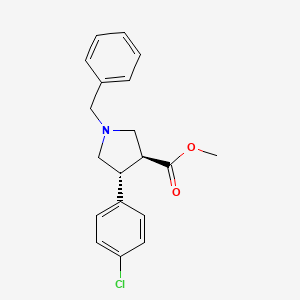 molecular formula C19H20ClNO2 B2816334 Methyl (3S,4R)-1-benzyl-4-(4-chlorophenyl)pyrrolidine-3-carboxylate CAS No. 1807939-99-6