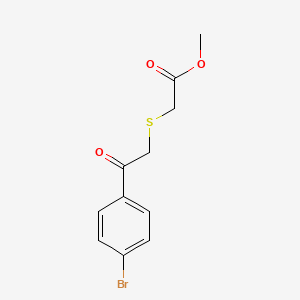 Methyl 2-{[2-(4-bromophenyl)-2-oxoethyl]sulfanyl}acetate
