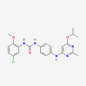 1-(5-Chloro-2-methoxyphenyl)-3-(4-((6-isopropoxy-2-methylpyrimidin-4-yl)amino)phenyl)urea