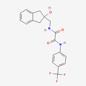 N1-((2-hydroxy-2,3-dihydro-1H-inden-2-yl)methyl)-N2-(4-(trifluoromethyl)phenyl)oxalamide