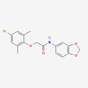 N-(benzo[d][1,3]dioxol-5-yl)-2-(4-bromo-2,6-dimethylphenoxy)acetamide