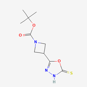 Tert-butyl 3-(2-sulfanylidene-3H-1,3,4-oxadiazol-5-yl)azetidine-1-carboxylate