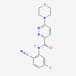 N-(5-chloro-2-cyanophenyl)-6-morpholinopyridazine-3-carboxamide