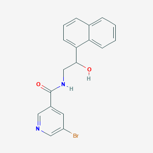 5-bromo-N-(2-hydroxy-2-(naphthalen-1-yl)ethyl)nicotinamide