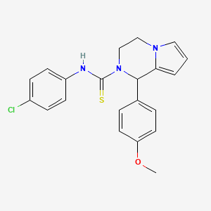 N-(4-chlorophenyl)-1-(4-methoxyphenyl)-3,4-dihydropyrrolo[1,2-a]pyrazine-2(1H)-carbothioamide