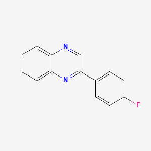 molecular formula C14H9FN2 B2816417 2-(4-Fluorophenyl)quinoxaline CAS No. 449-46-7