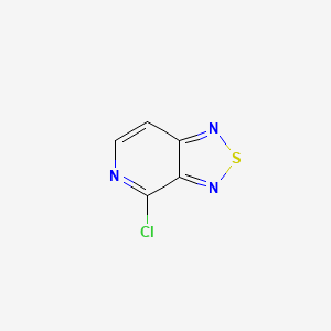 molecular formula C5H2ClN3S B2816438 4-氯-[1,2,5]噻二唑并[3,4-c]吡啉 CAS No. 26271-17-0