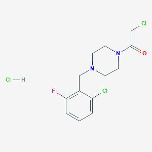 1-(Chloroacetyl)-4-(2-chloro-6-fluorobenzyl)piperazine hydrochloride