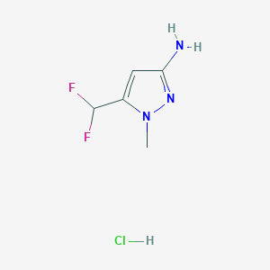 5-(difluoromethyl)-1-methyl-1H-pyrazol-3-amine hydrochloride