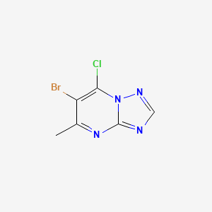 6-Bromo-7-chloro-5-methyl-[1,2,4]triazolo[1,5-a]pyrimidine