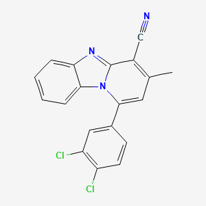 1-(3,4-Dichlorophenyl)-3-methylpyrido[1,2-a]benzimidazole-4-carbonitrile