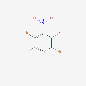 1,4-Dibromo-2,5-difluoro-6-methyl-3-nitrobenzene
