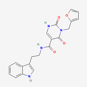 N-(2-(1H-indol-3-yl)ethyl)-3-(furan-2-ylmethyl)-2,4-dioxo-1,2,3,4-tetrahydropyrimidine-5-carboxamide