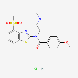 N-(2-(dimethylamino)ethyl)-4-methoxy-N-(4-(methylsulfonyl)benzo[d]thiazol-2-yl)benzamide hydrochloride