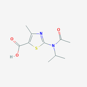2-[Acetyl(propan-2-yl)amino]-4-methyl-1,3-thiazole-5-carboxylic acid