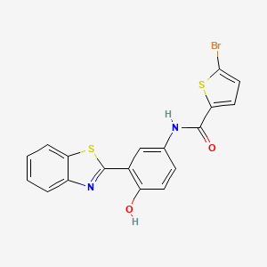 N-(3-(benzo[d]thiazol-2-yl)-4-hydroxyphenyl)-5-bromothiophene-2-carboxamide