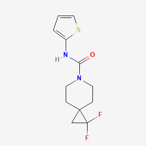 1,1-difluoro-N-(thiophen-2-yl)-6-azaspiro[2.5]octane-6-carboxamide