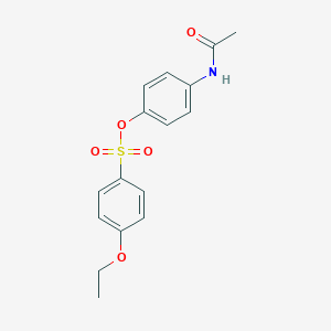 molecular formula C16H17NO5S B281655 4-(Acetylamino)phenyl 4-ethoxybenzenesulfonate 