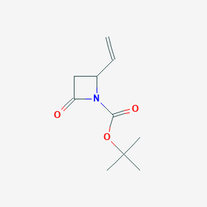molecular formula C10H15NO3 B2816574 叔丁基-2-乙烯基-4-氧代氮杂环丁烷-1-甲酸甲酯 CAS No. 390402-27-4