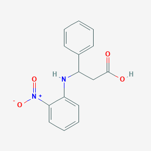 3-[(2-Nitrophenyl)amino]-3-phenylpropanoic acid