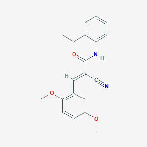 (2E)-2-cyano-3-(2,5-dimethoxyphenyl)-N-(2-ethylphenyl)acrylamide