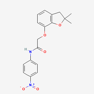 2-[(2,2-dimethyl-2,3-dihydro-1-benzofuran-7-yl)oxy]-N-(4-nitrophenyl)acetamide
