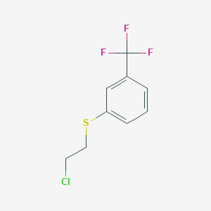 1-[(2-Chloroethyl)sulfanyl]-3-(trifluoromethyl)benzene