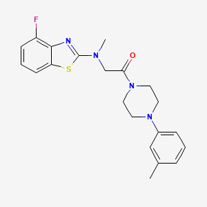 2-((4-Fluorobenzo[d]thiazol-2-yl)(methyl)amino)-1-(4-(m-tolyl)piperazin-1-yl)ethanone