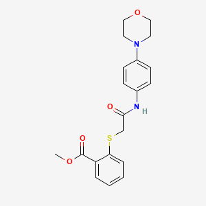 Methyl 2-{[2-(4-morpholinoanilino)-2-oxoethyl]sulfanyl}benzenecarboxylate