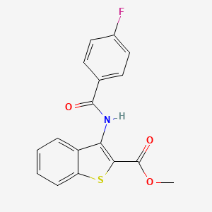 Methyl 3-(4-fluorobenzamido)benzo[b]thiophene-2-carboxylate