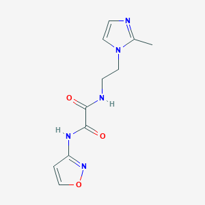 N1-(isoxazol-3-yl)-N2-(2-(2-methyl-1H-imidazol-1-yl)ethyl)oxalamide
