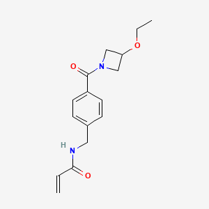 N-[[4-(3-Ethoxyazetidine-1-carbonyl)phenyl]methyl]prop-2-enamide