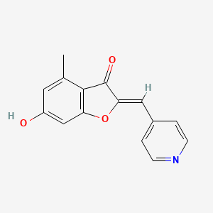 6-Hydroxy-4-methyl-2-(4-pyridylmethylene)benzo[b]furan-3-one