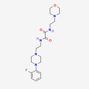 molecular formula C20H30FN5O3 B2816639 N1-(2-(4-(2-fluorophenyl)piperazin-1-yl)ethyl)-N2-(2-morpholinoethyl)oxalamide CAS No. 1049475-97-9
