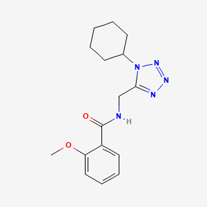 N-((1-cyclohexyl-1H-tetrazol-5-yl)methyl)-2-methoxybenzamide