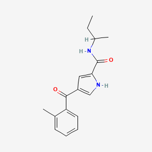 molecular formula C17H20N2O2 B2816642 N-(butan-2-yl)-4-(2-methylbenzoyl)-1H-pyrrole-2-carboxamide CAS No. 478249-28-4
