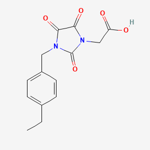 2-[3-(4-Ethylbenzyl)-2,4,5-trioxo-1-imidazolidinyl]acetic acid