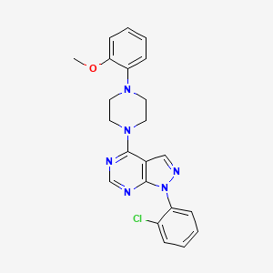 1-(2-chlorophenyl)-4-(4-(2-methoxyphenyl)piperazin-1-yl)-1H-pyrazolo[3,4-d]pyrimidine
