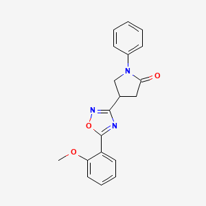 4-[5-(2-Methoxyphenyl)-1,2,4-oxadiazol-3-yl]-1-phenylpyrrolidin-2-one