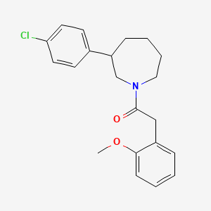 1-(3-(4-Chlorophenyl)azepan-1-yl)-2-(2-methoxyphenyl)ethanone