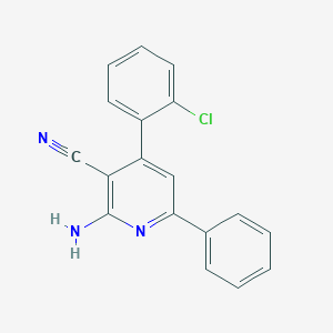 2-Amino-4-(2-chlorophenyl)-6-phenylnicotinonitrile