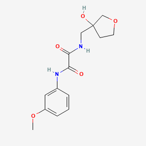 N1-((3-hydroxytetrahydrofuran-3-yl)methyl)-N2-(3-methoxyphenyl)oxalamide