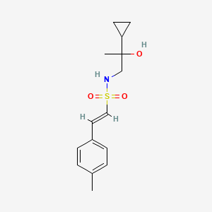 molecular formula C15H21NO3S B2816711 (E)-N-(2-环丙基-2-羟基丙基)-2-(对甲苯基)乙烯磺酰胺 CAS No. 1396891-49-8