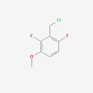 molecular formula C8H7ClF2O B2816729 2-(Chloromethyl)-1,3-difluoro-4-methoxybenzene CAS No. 1508154-46-8