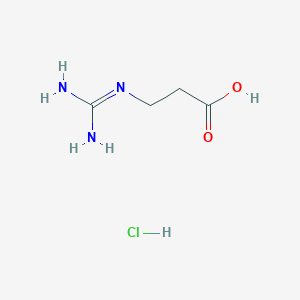 molecular formula C4H10ClN3O2 B2816734 3-Guanidinopropanoic acid hydrochloride CAS No. 850836-81-6